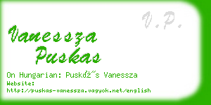vanessza puskas business card